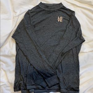 Loose Fitting Mock Neck Tee